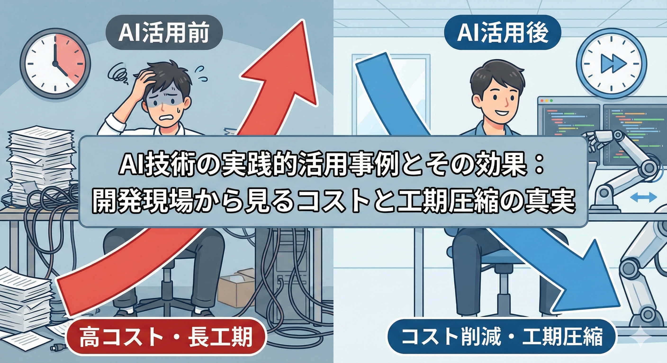 AI技術の実践的活用事例とその効果：開発現場から見るコストと工期圧縮の真実