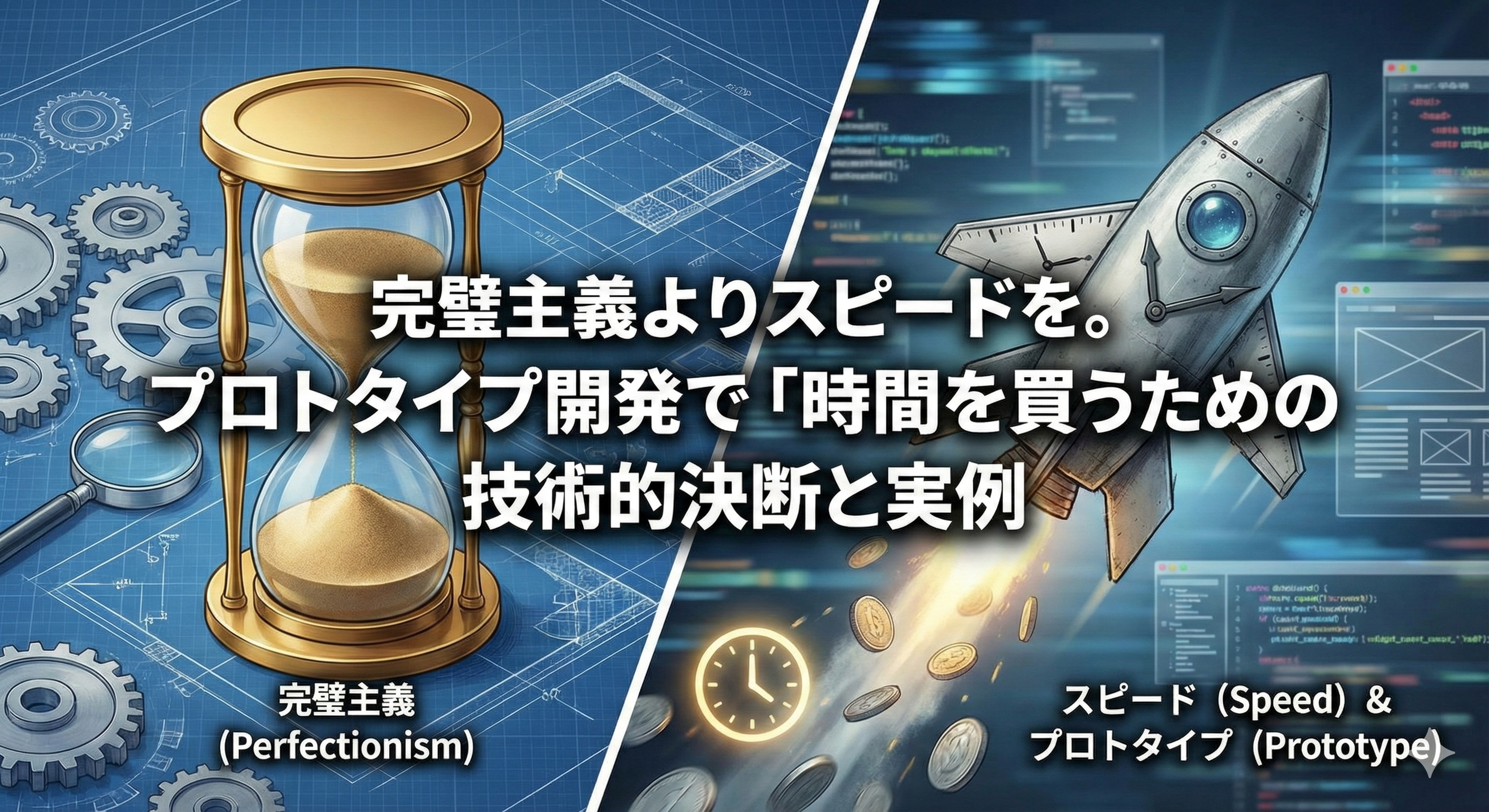 完璧主義よりスピードを。プロトタイプ開発で「時間を買う」ための技術的決断と実例